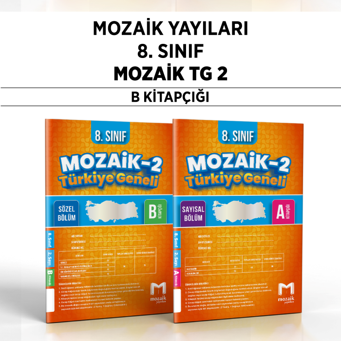MOZAİK 08.SINIF TÜRKİYE GENELİ SAY/SÖZ 2-B -25-26